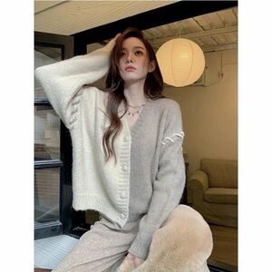 Cozy Two-Tone Women's Sweater